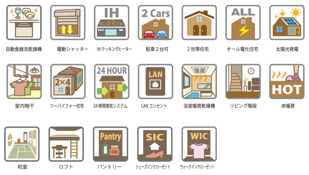 住宅設備のイラスト